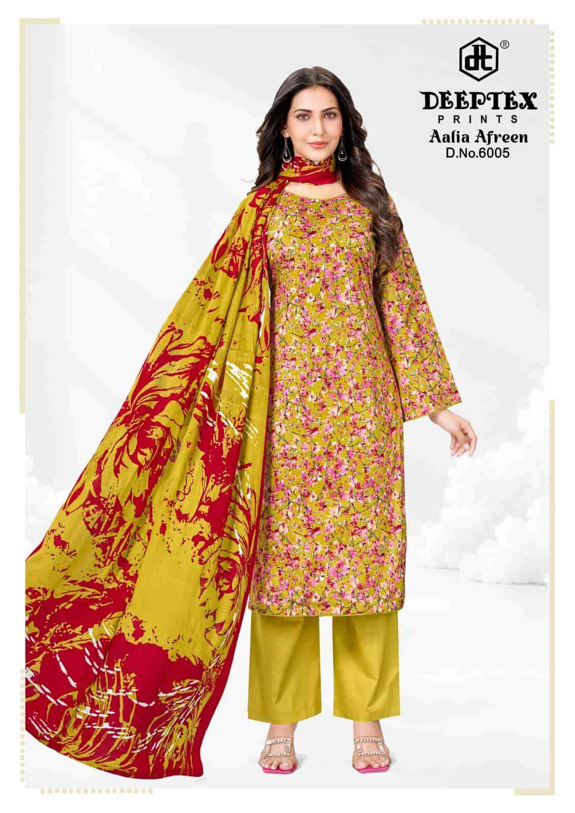 Deeptex Aalia Afreen Vol 6 Pure Cotton Dress Material 8 Pcs Catalog
