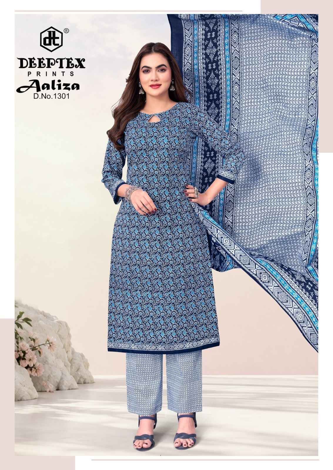 Deeptex Aaliza Vol 13 Cotton Dress Material 10 pcs Catalog | Wholesale Market Surat