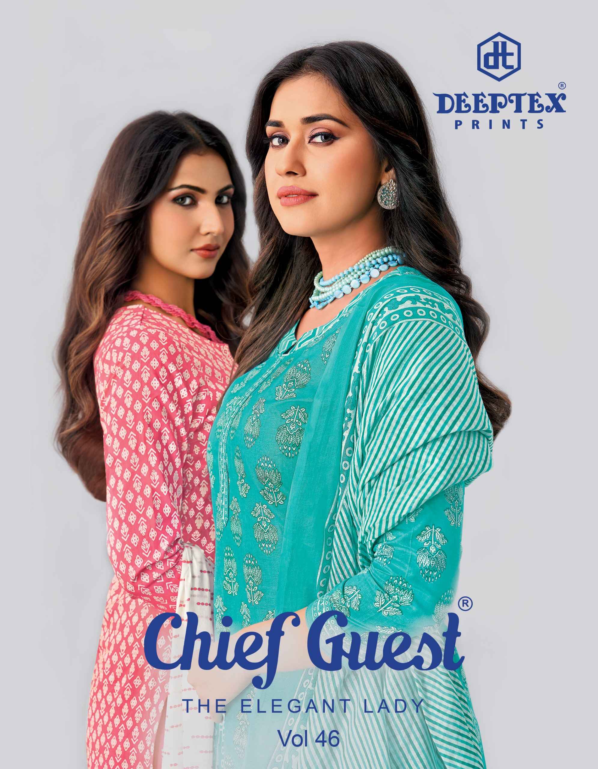 Deeptex Chief Guest Vol 46 Pure Cotton Dress Material With Price 15 Pcs Catalog