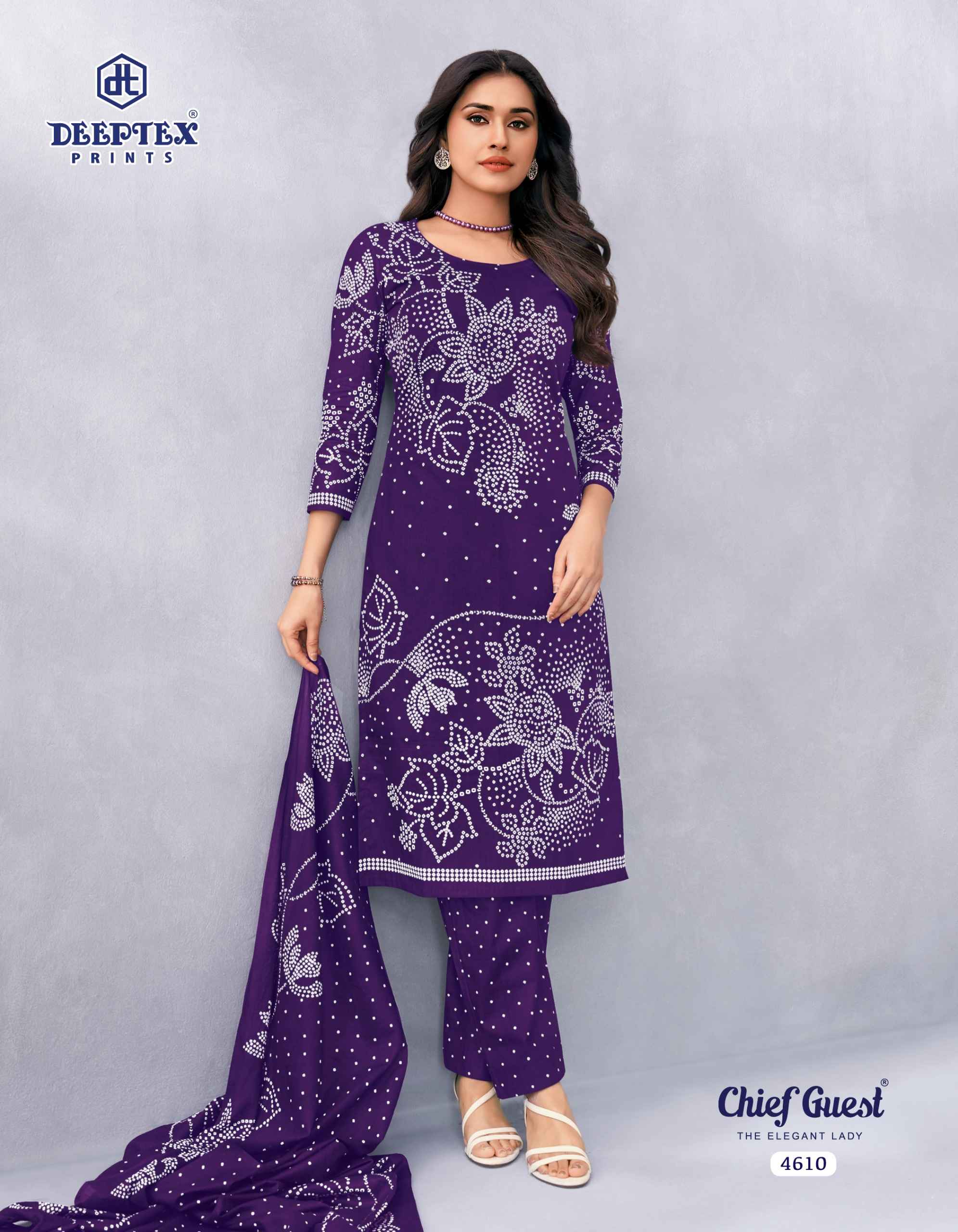 Deeptex Chief Guest Vol 46 Pure Cotton Dress Material With Price 15 Pcs Catalog