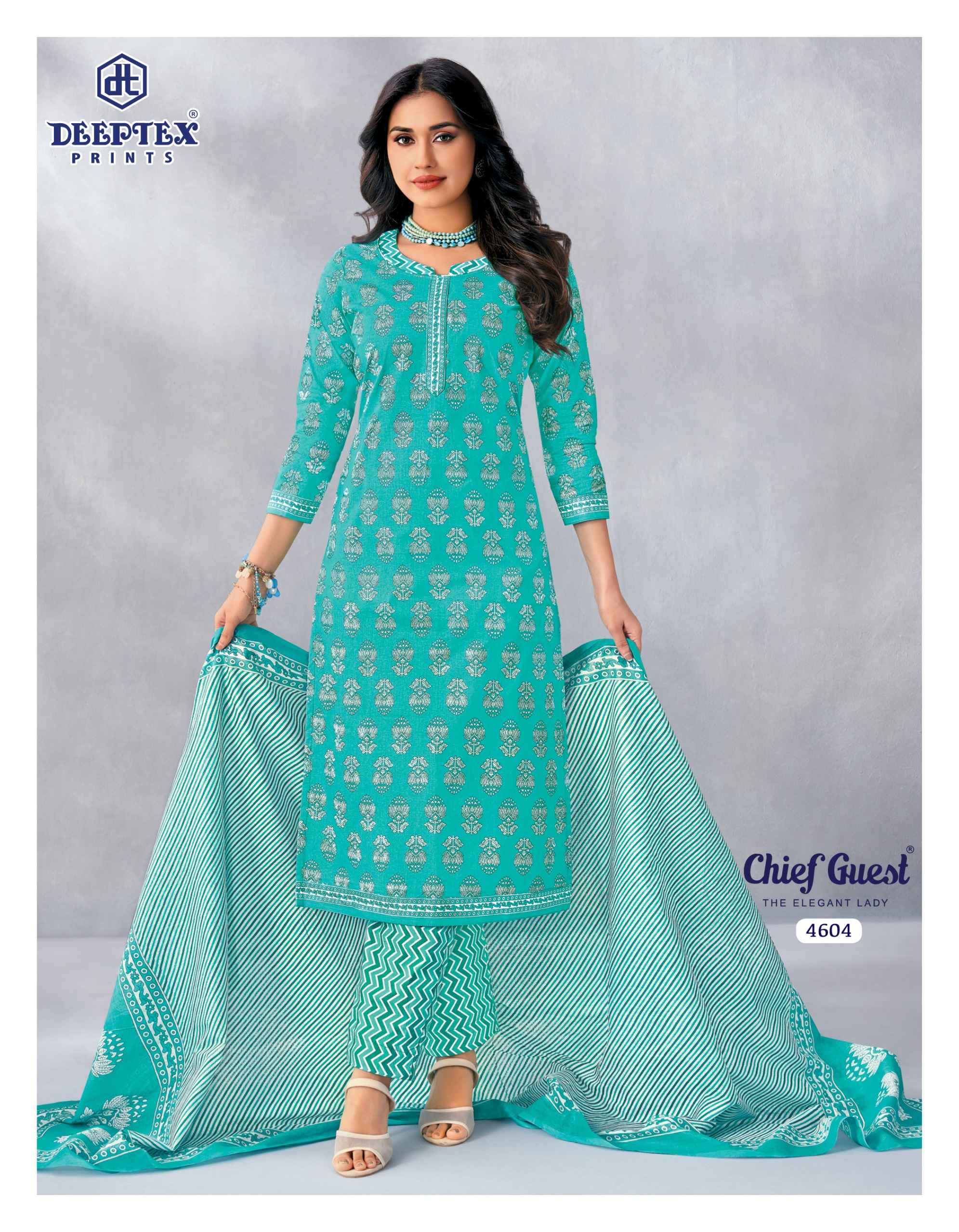 Deeptex Chief Guest Vol 46 Pure Cotton Dress Material With Price 15 Pcs Catalog