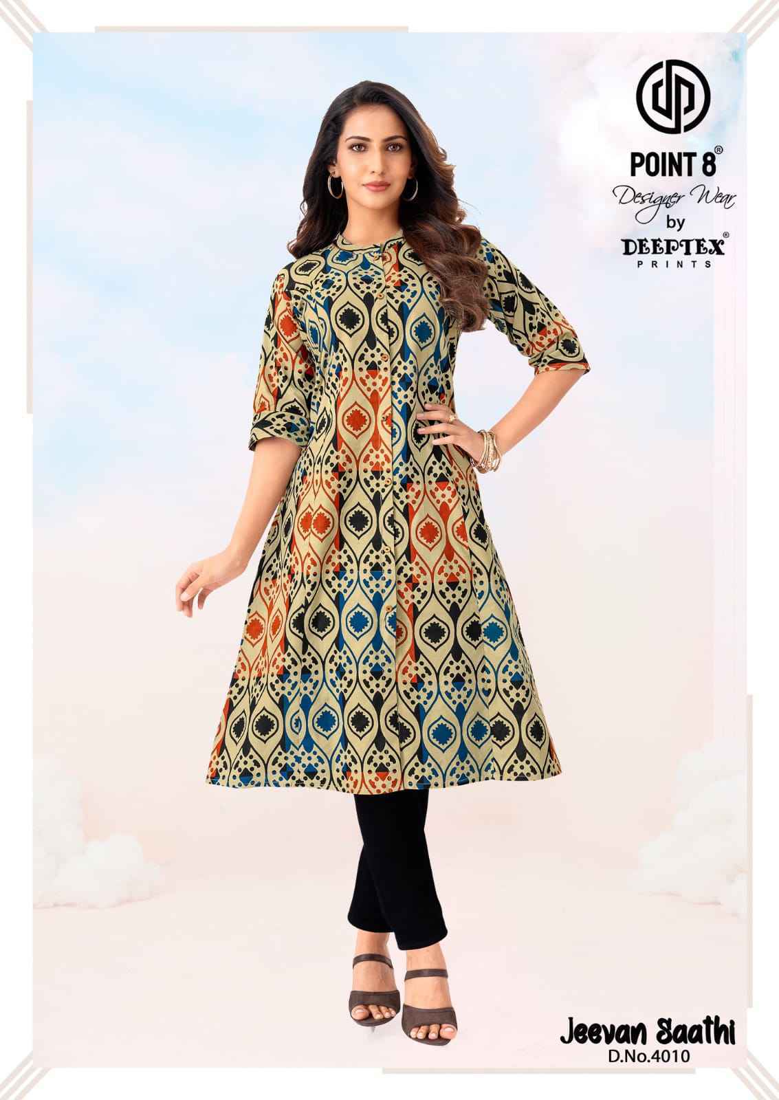 Deeptex Jeevan Sathi Vol 4 Long Cotton Kurti 10 pcs Catalog | Surat Wholesale Market