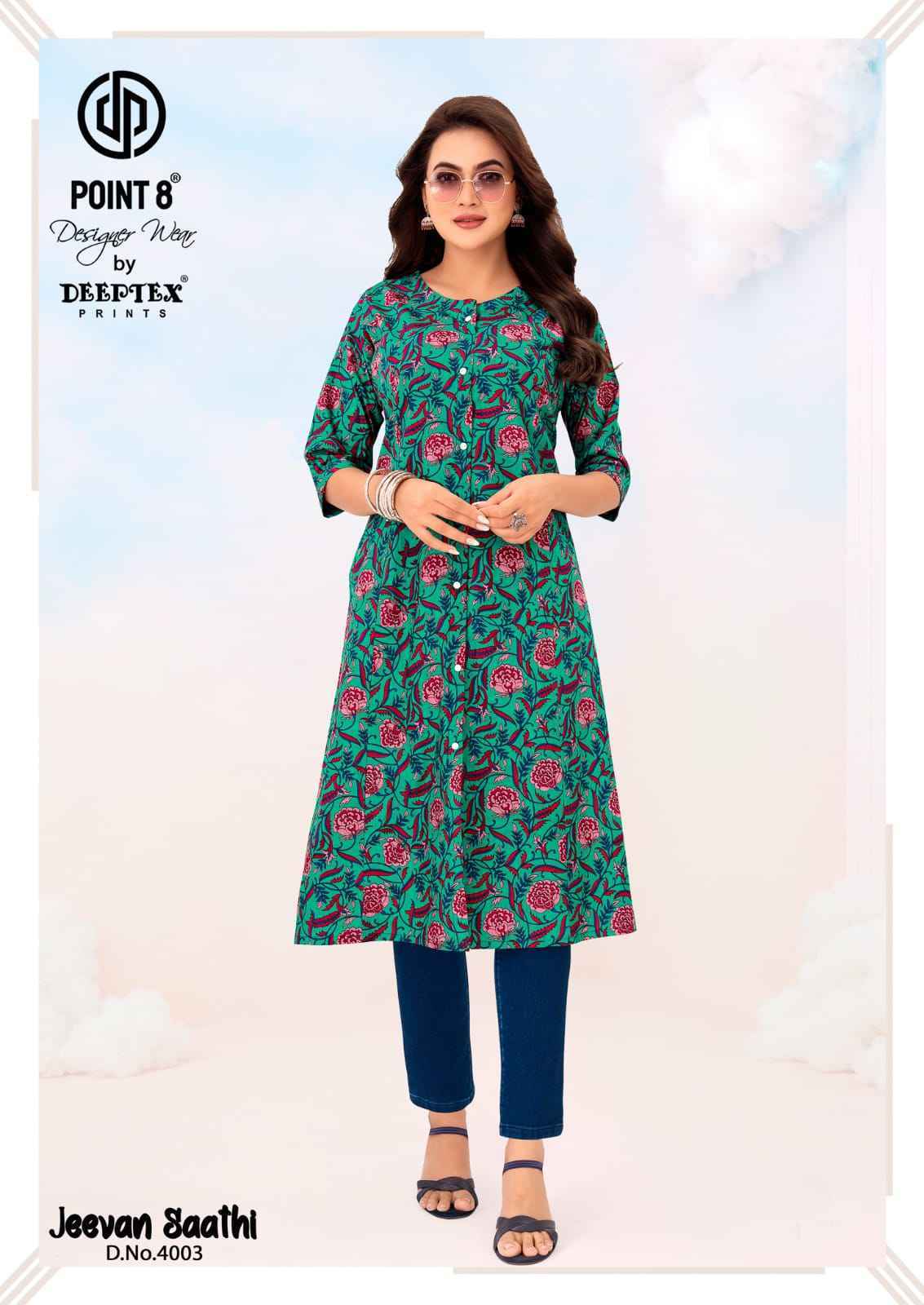 Deeptex Jeevan Sathi Vol 4 Long Cotton Kurti 10 pcs Catalog | Surat Wholesale Market