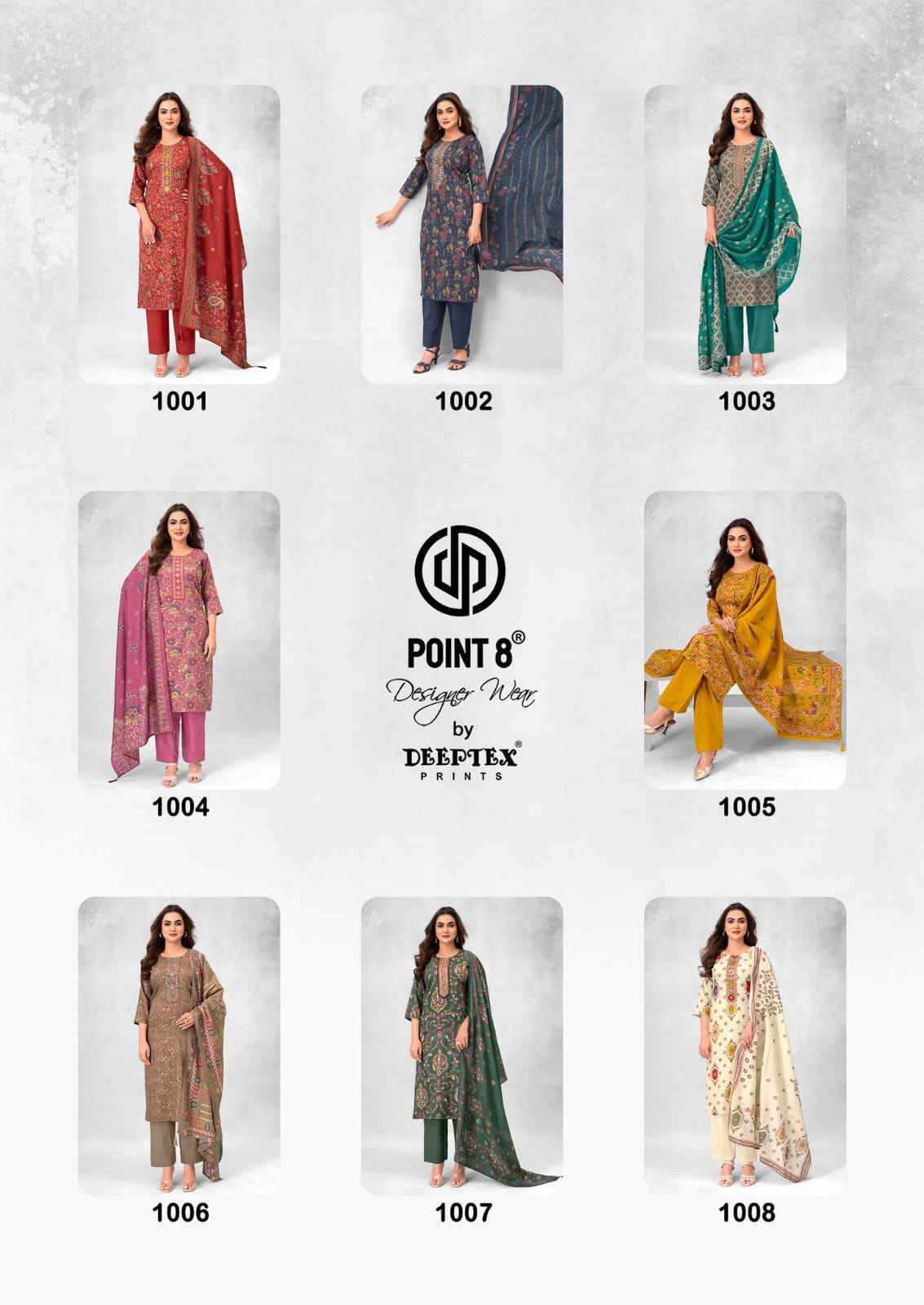 Deeptex Mari Gold Vol 1 Readymade Jam Satin Dress 8 pcs Catalog