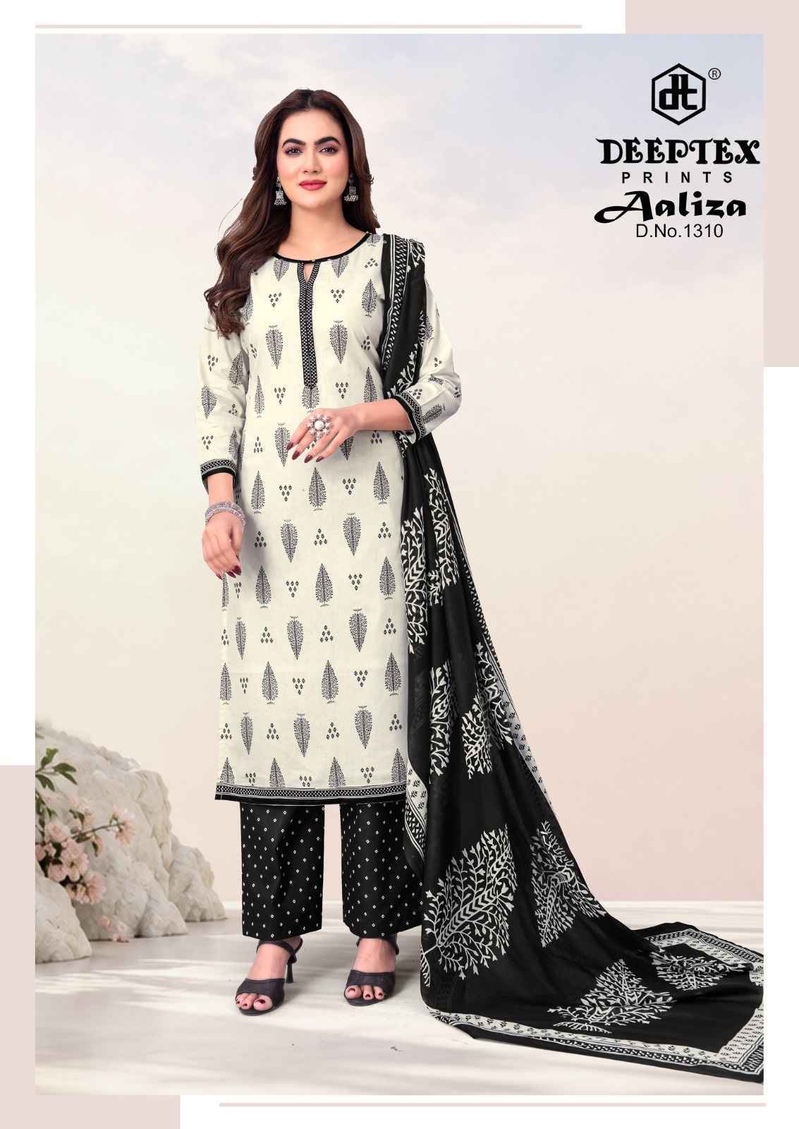 Deeptex Prints Aaliza Vol 13 Pure Cotton Readymade Suits10 pcs Catalog
