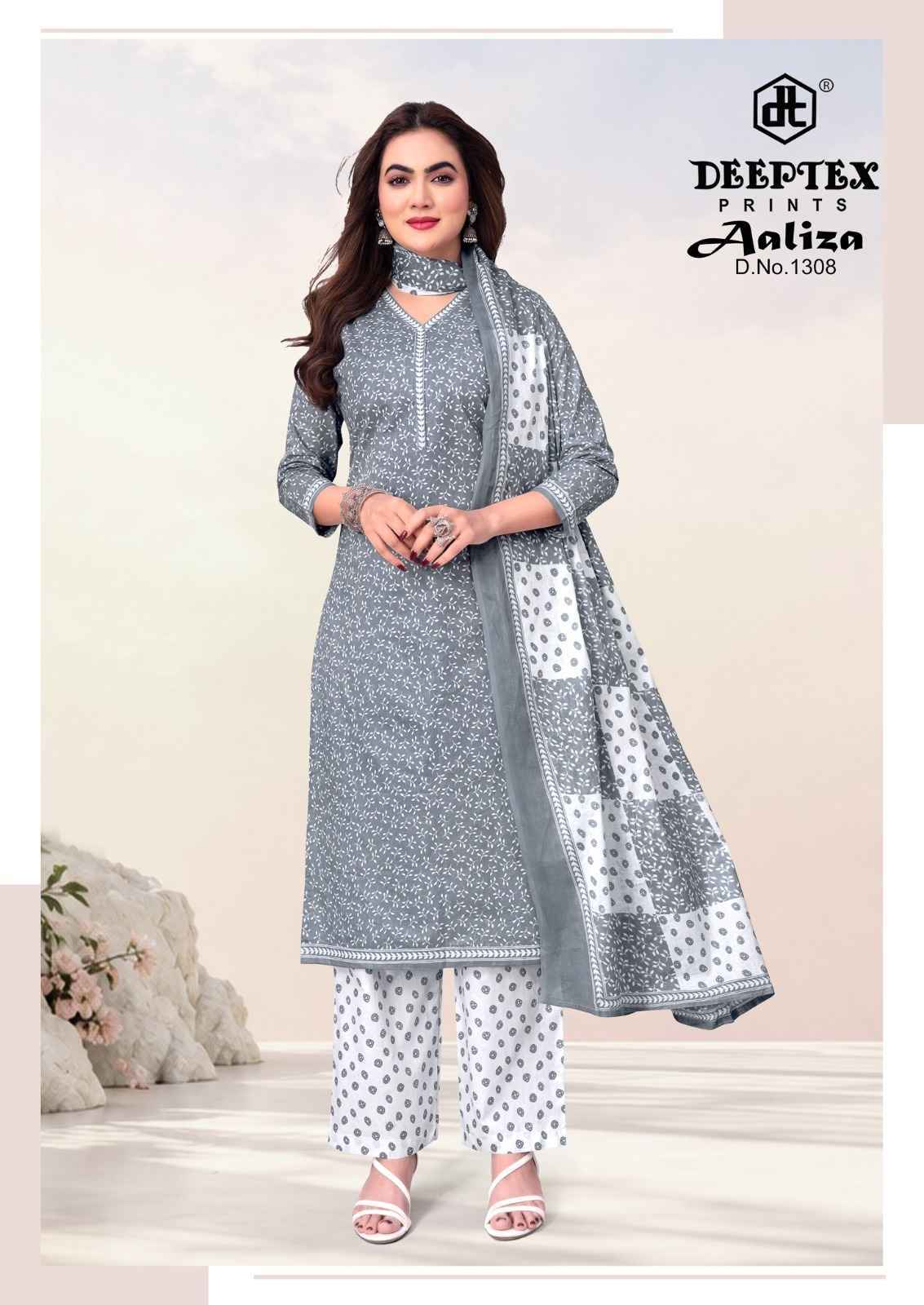 Deeptex Prints Aaliza Vol 13 Pure Cotton Readymade Suits10 pcs Catalog