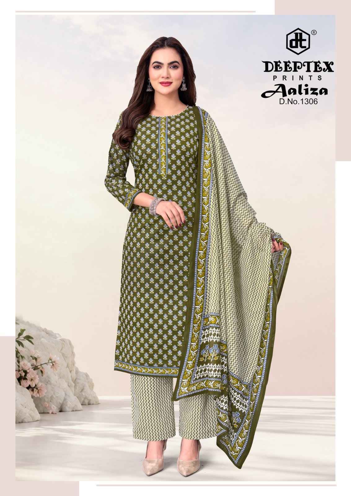 Deeptex Prints Aaliza Vol 13 Pure Cotton Readymade Suits10 pcs Catalog