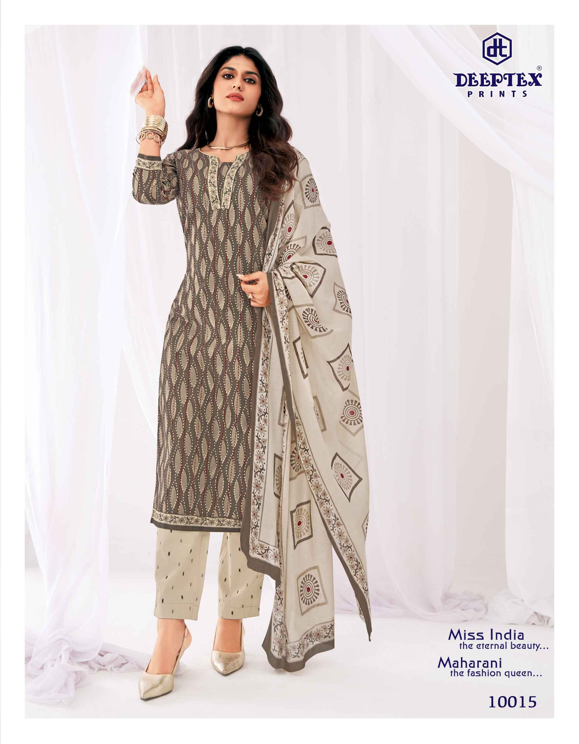 Deeptex Prints Miss India Vol 100 Cotton Dress Material 16 pcs Catalog