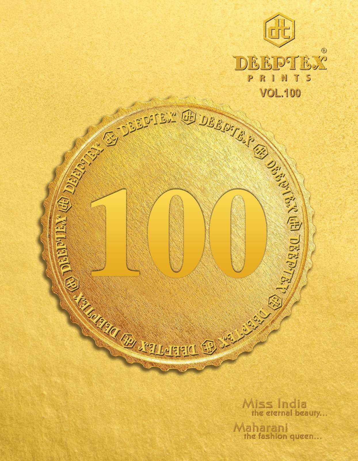 Deeptex Prints Miss India Vol 100  Cotton Readymade Suits 16 pcs Catalog