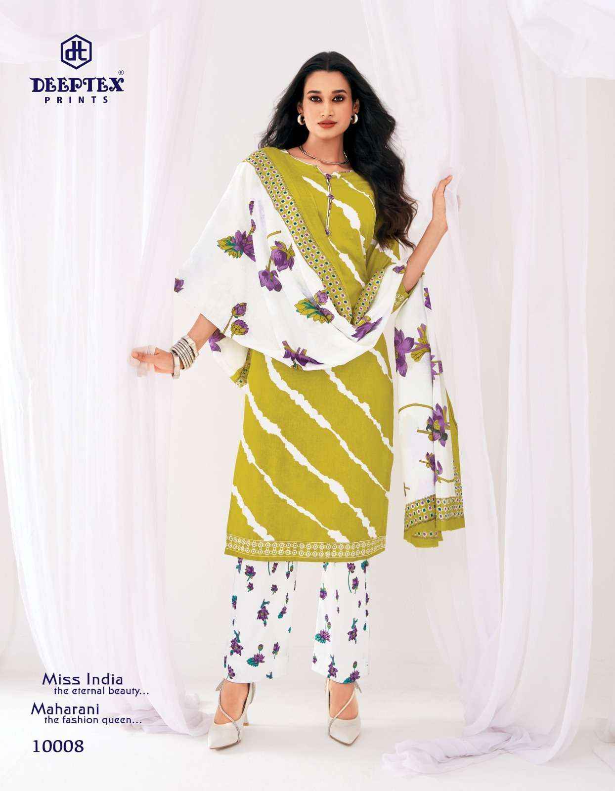 Deeptex Prints Miss India Vol 100  Cotton Readymade Suits 16 pcs Catalog