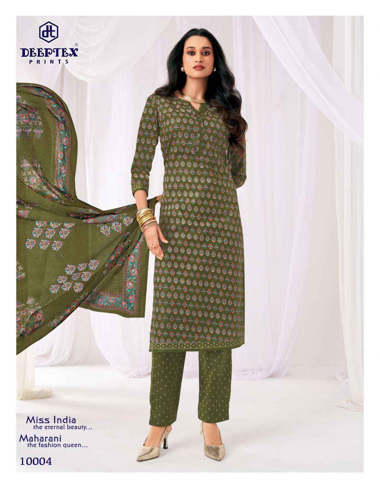 Deeptex Prints Miss India Vol 100  Cotton Readymade Suits 16 pcs Catalog
