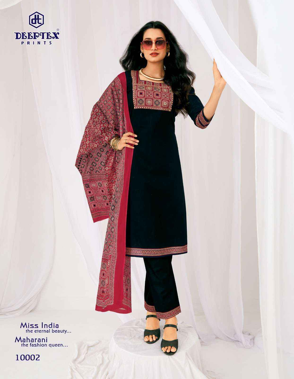 Deeptex Prints Miss India Vol 100  Cotton Readymade Suits 16 pcs Catalog