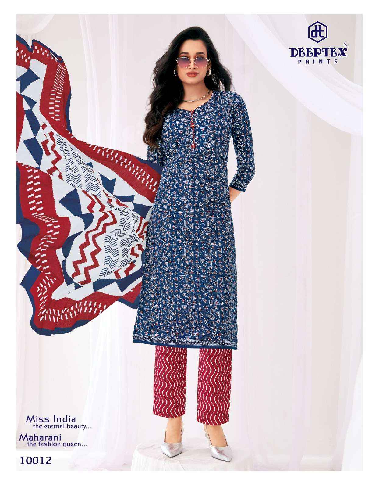 Deeptex Prints Miss India Vol 100  Cotton Readymade Suits 16 pcs Catalog