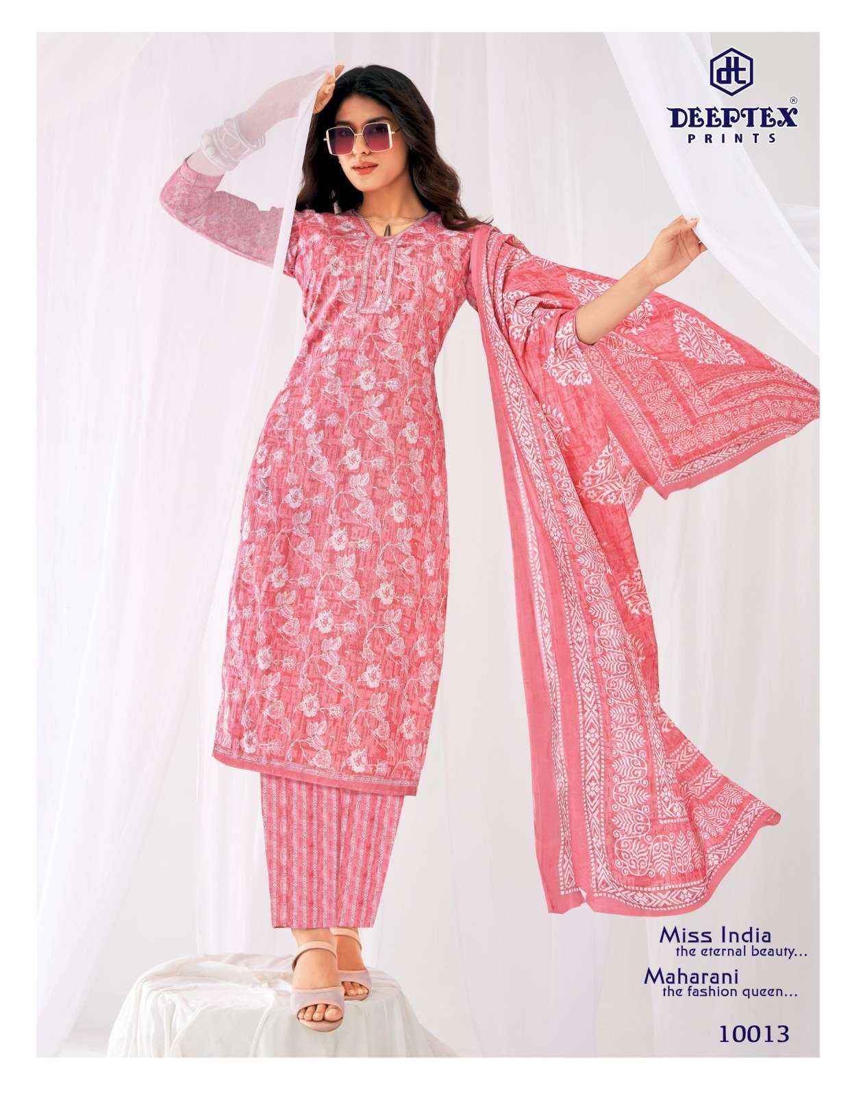 Deeptex Prints Miss India Vol 100  Cotton Readymade Suits 16 pcs Catalog