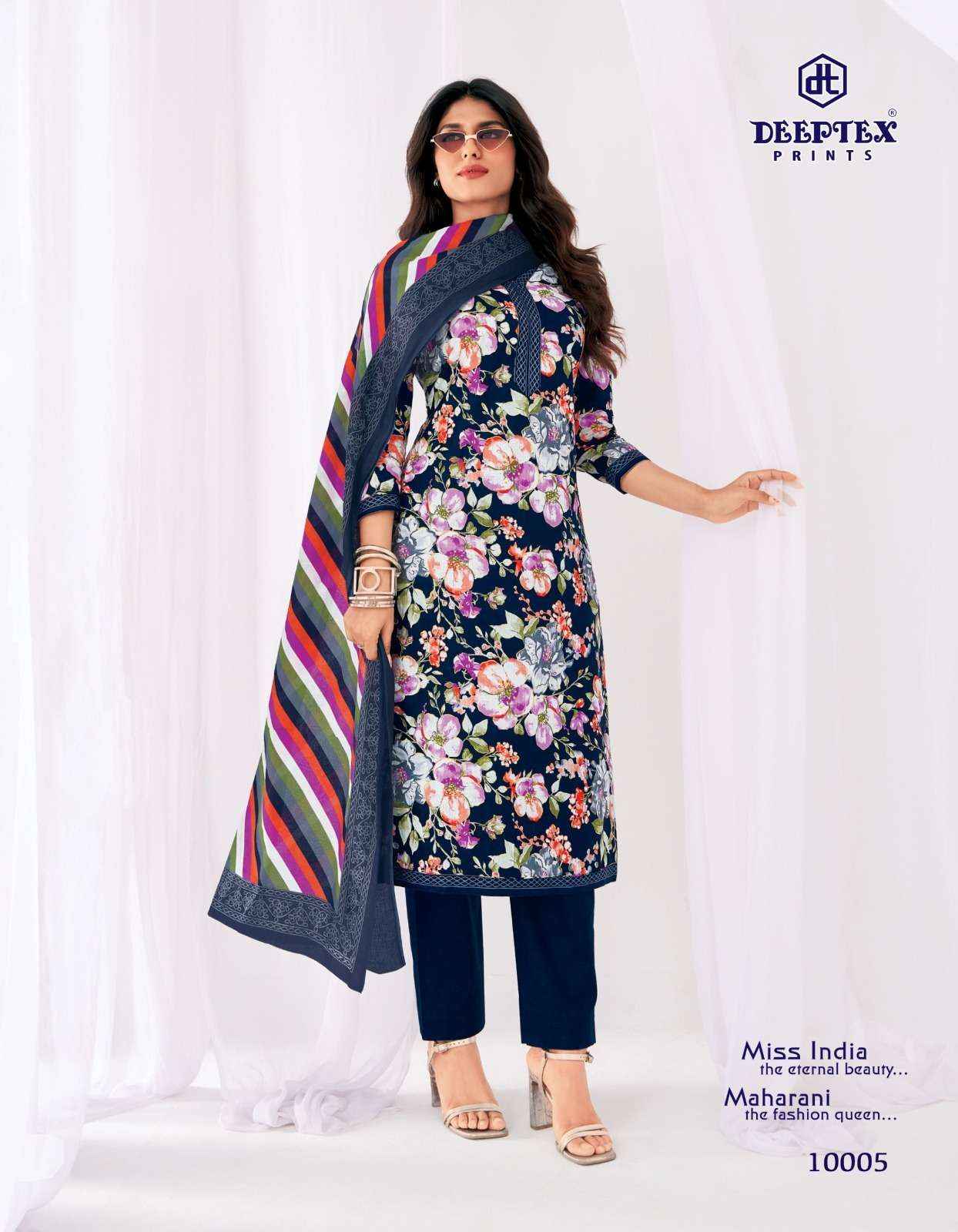 Deeptex Prints Miss India Vol 100  Cotton Readymade Suits 16 pcs Catalog