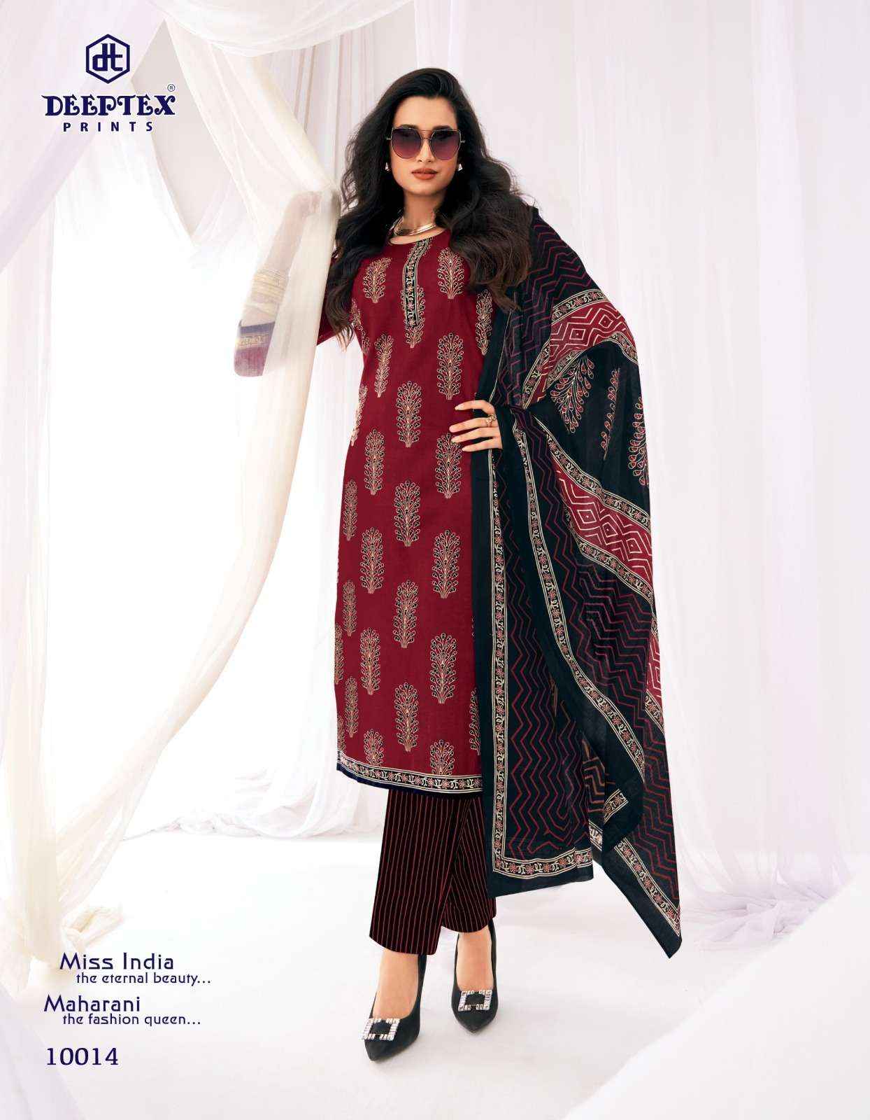 Deeptex Prints Miss India Vol 100  Cotton Readymade Suits 16 pcs Catalog