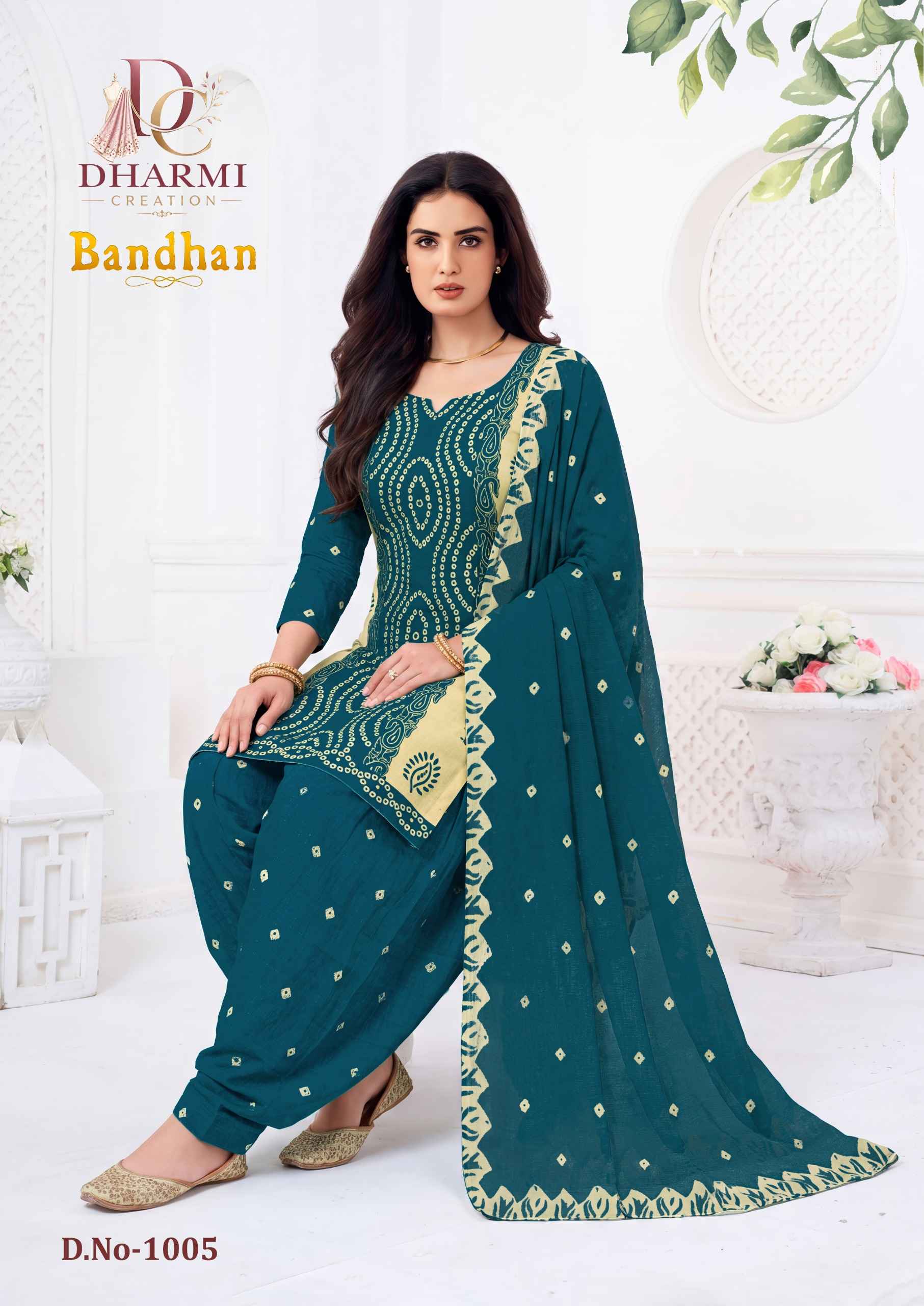 Dharmi Bandhan Pure Cotton Dress Material With Price 10 Pcs Catalog