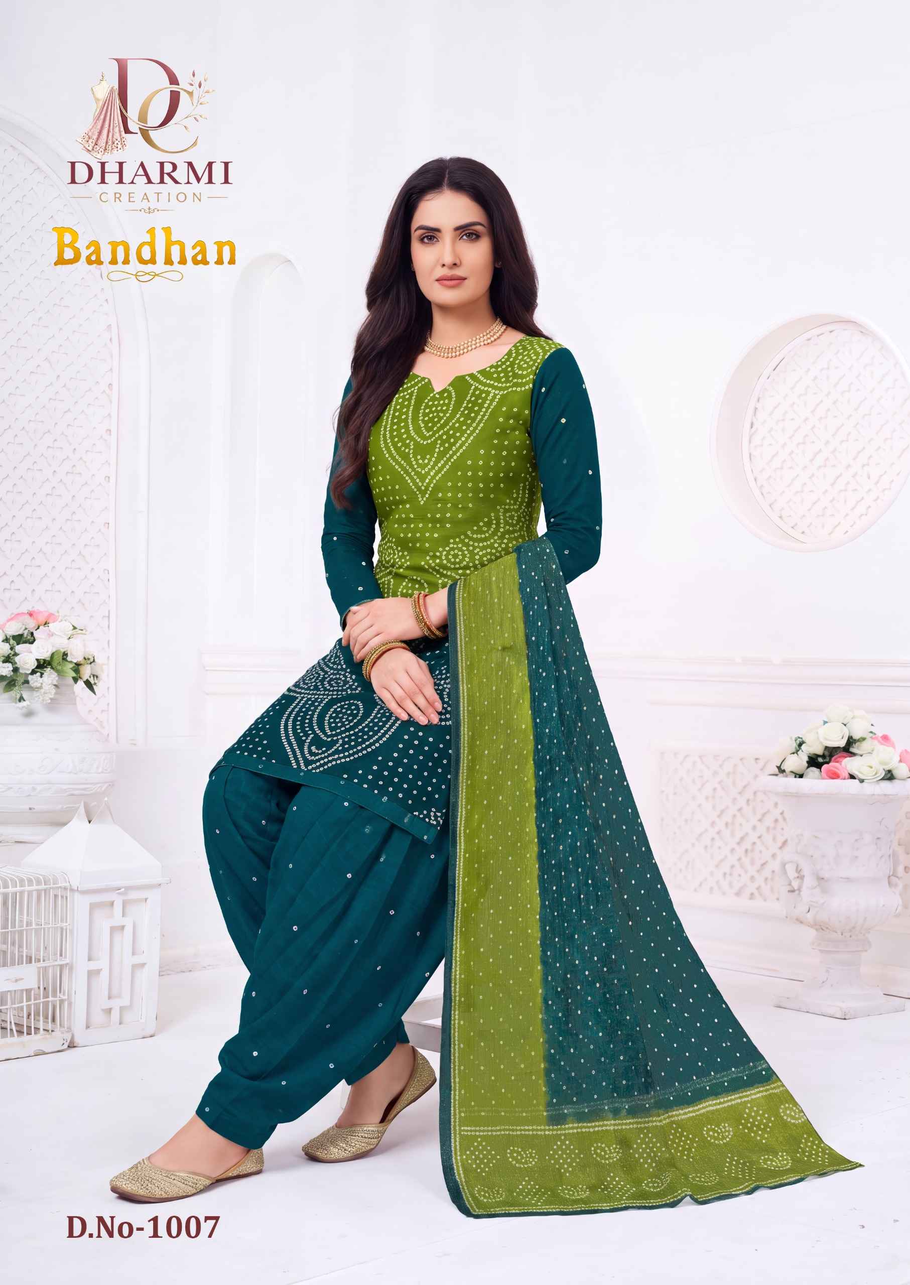 Dharmi Bandhan Pure Cotton Dress Material With Price 10 Pcs Catalog