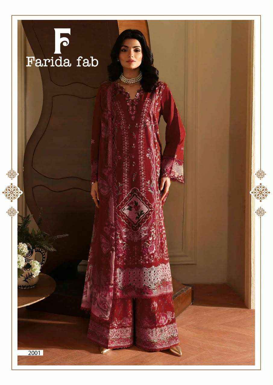 Farida Fab Julfat Vol 2 Cotton Dress Material 6 Pcs Catalog 