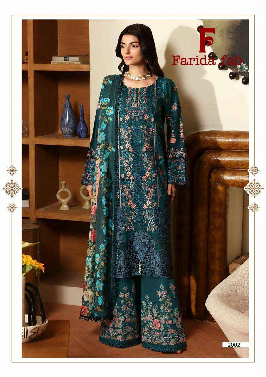 Farida Fab Julfat Vol 2 Cotton Dress Material 6 Pcs Catalog 