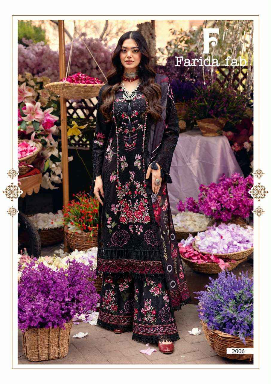 Farida Fab Julfat Vol 2 Cotton Dress Material 6 Pcs Catalog 