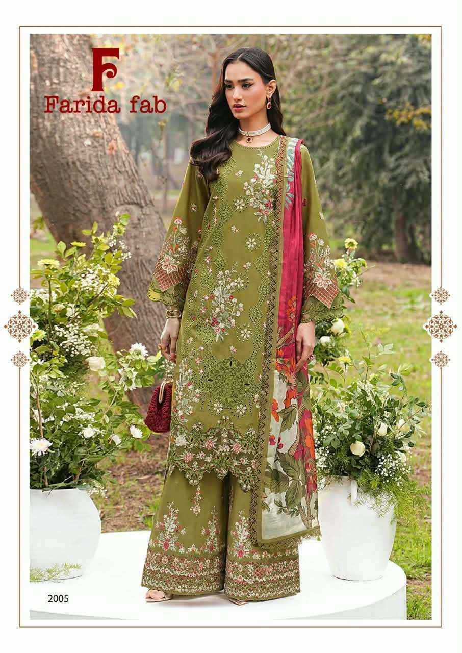 Farida Fab Julfat Vol 2 Cotton Dress Material 6 Pcs Catalog 