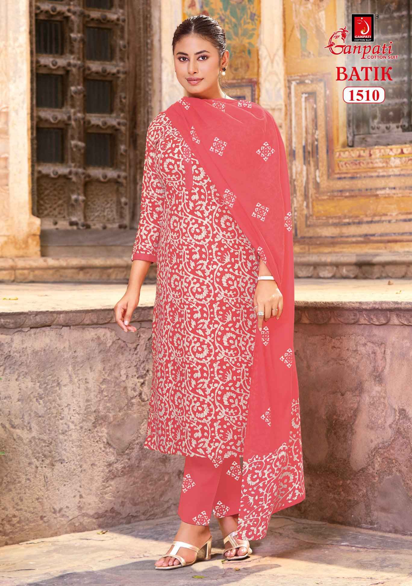 Ganpati Batik Pant Vol 15 Pure Cotton Dress Material Wholesale 15 Pcs Catalog