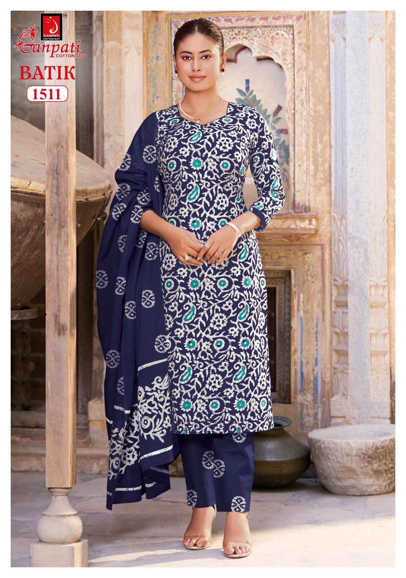 Ganpati Batik Pant Vol 15 Pure Cotton Dress Material Wholesale 15 Pcs Catalog