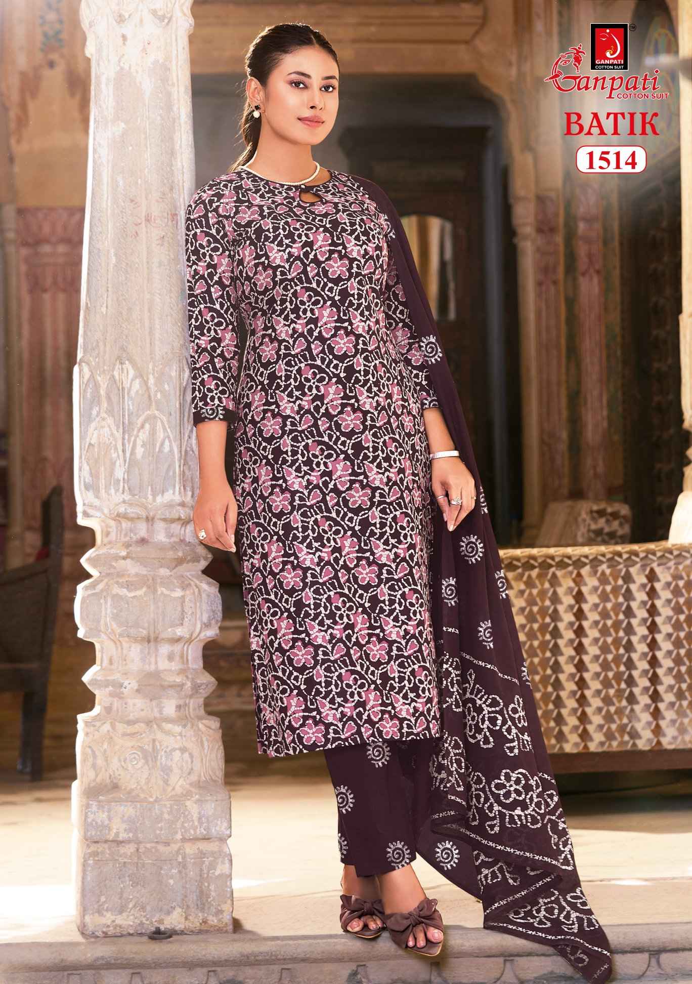 Ganpati Batik Pant Vol 15 Pure Cotton Dress Material Wholesale 15 Pcs Catalog
