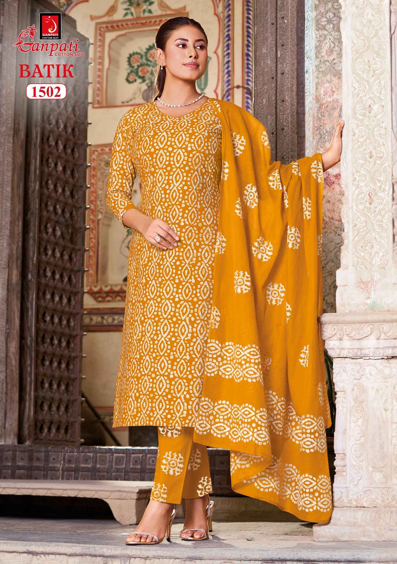 Ganpati Batik Pant Vol 15 Pure Cotton Dress Material Wholesale 15 Pcs Catalog