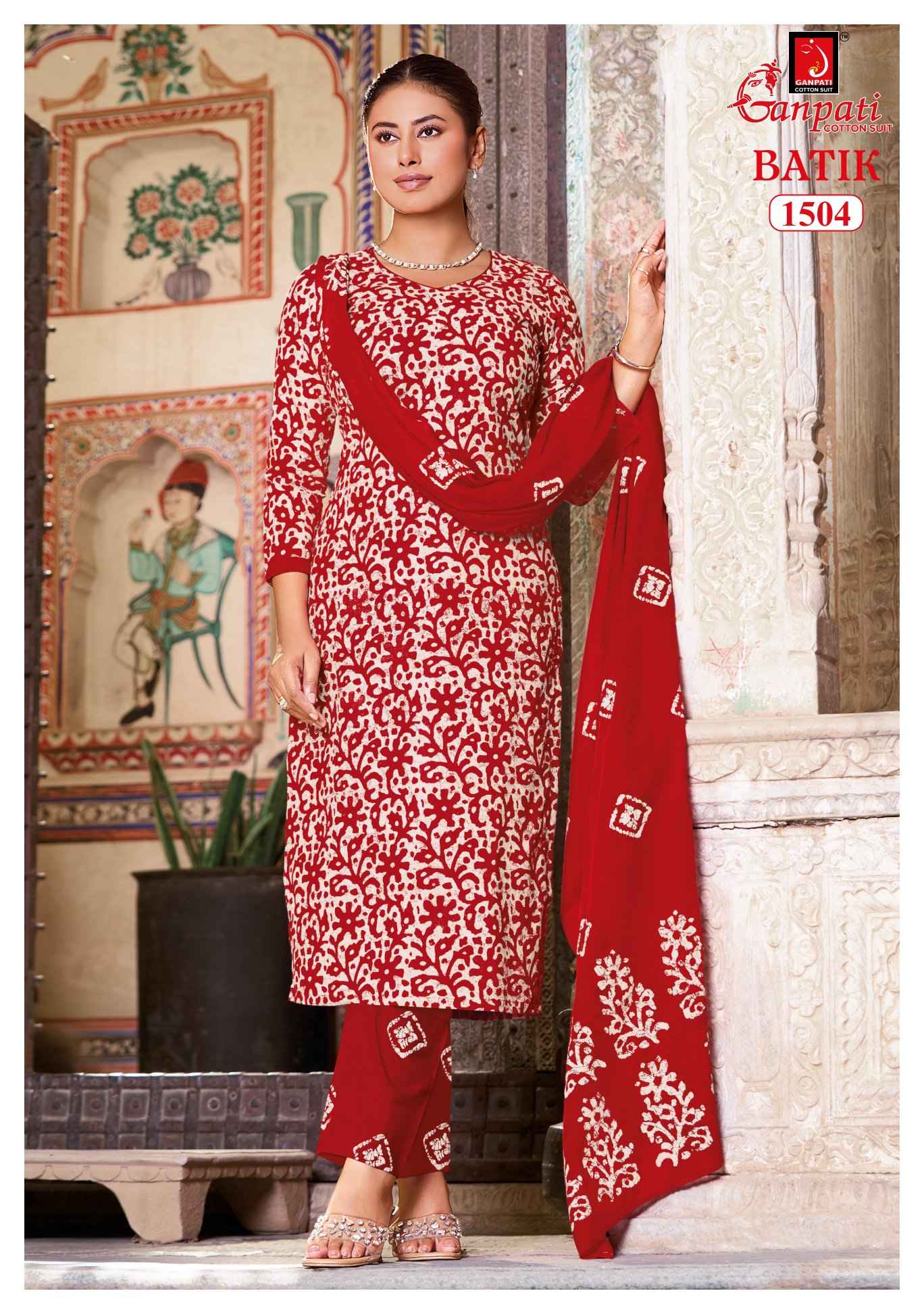 Ganpati Batik Pant Vol 15 Pure Cotton Dress Material Wholesale 15 Pcs Catalog