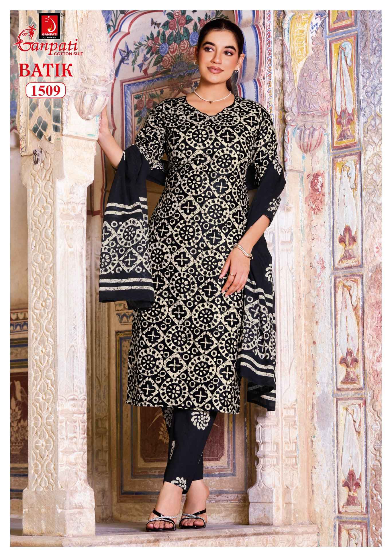 Ganpati Batik Pant Vol 15 Pure Cotton Dress Material Wholesale 15 Pcs Catalog