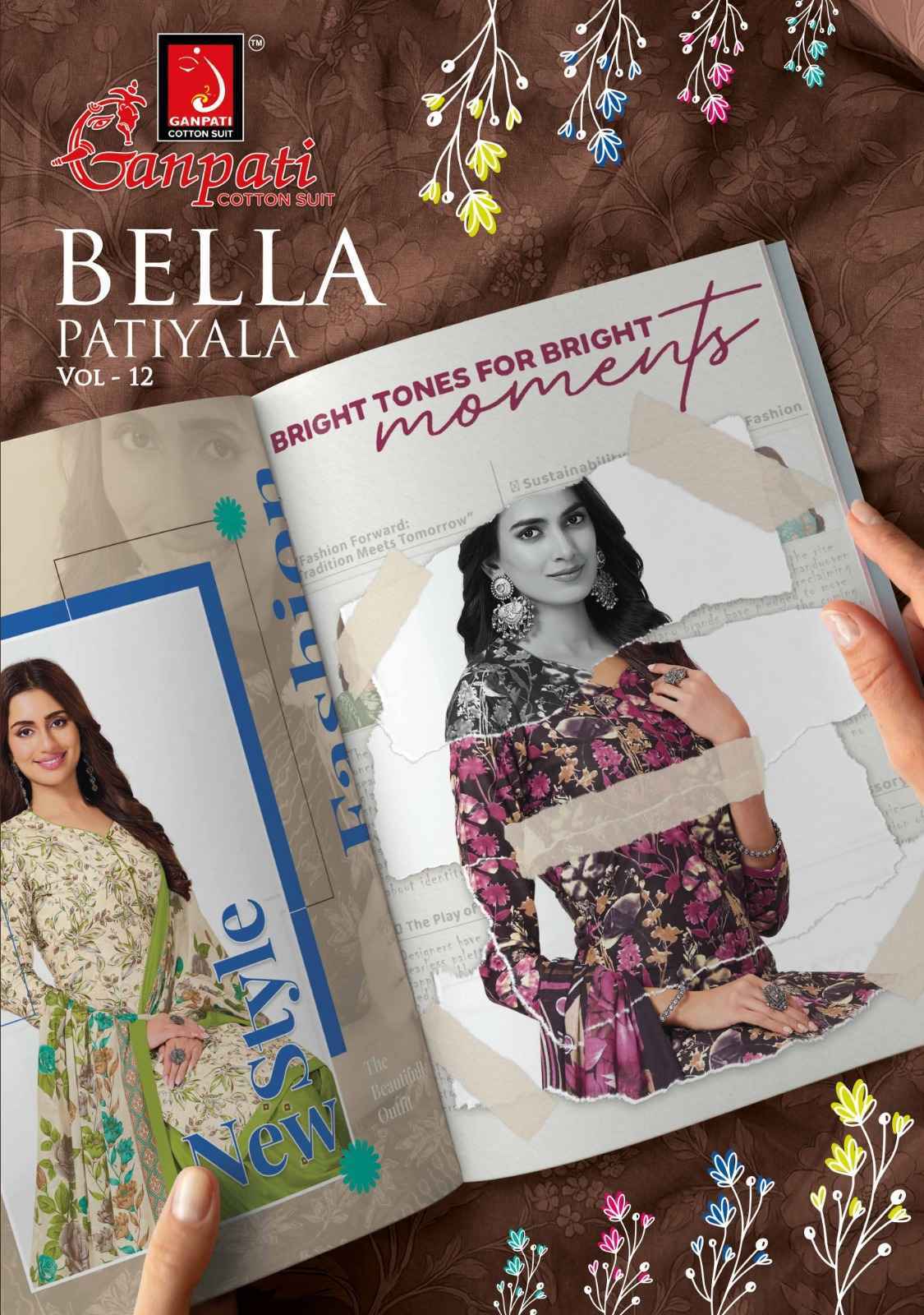 Ganpati Bella Vol 12 Cotton Dress Material 12 pcs Catalogue