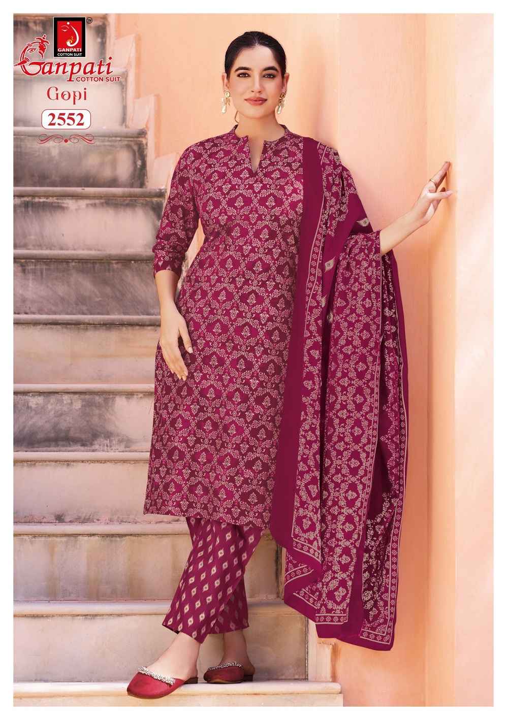 Ganpati Gopi Vol 16 Pure Cotton Dress Material With Price 12 Pcs Catalog