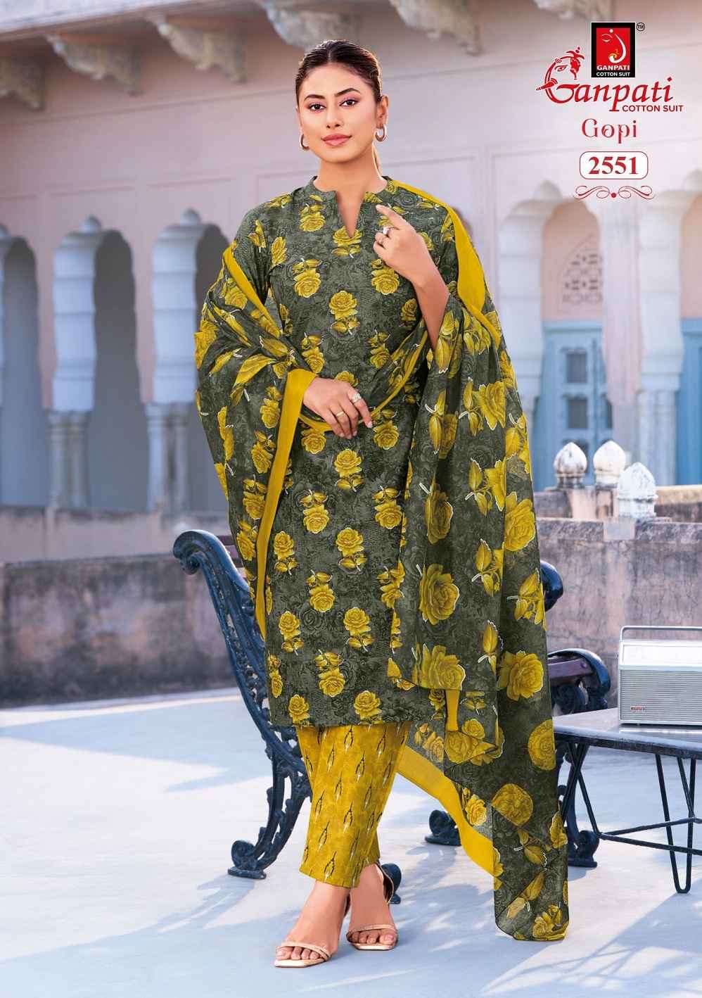 Ganpati Gopi Vol 16 Pure Cotton Dress Material With Price 12 Pcs Catalog
