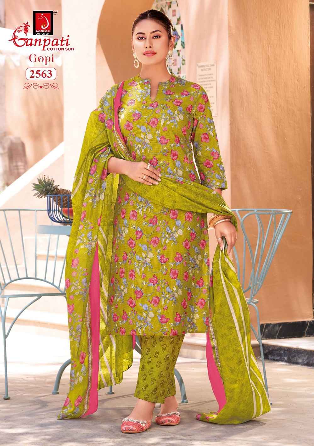 Ganpati Gopi Vol 16 Pure Cotton Dress Material With Price 12 Pcs Catalog