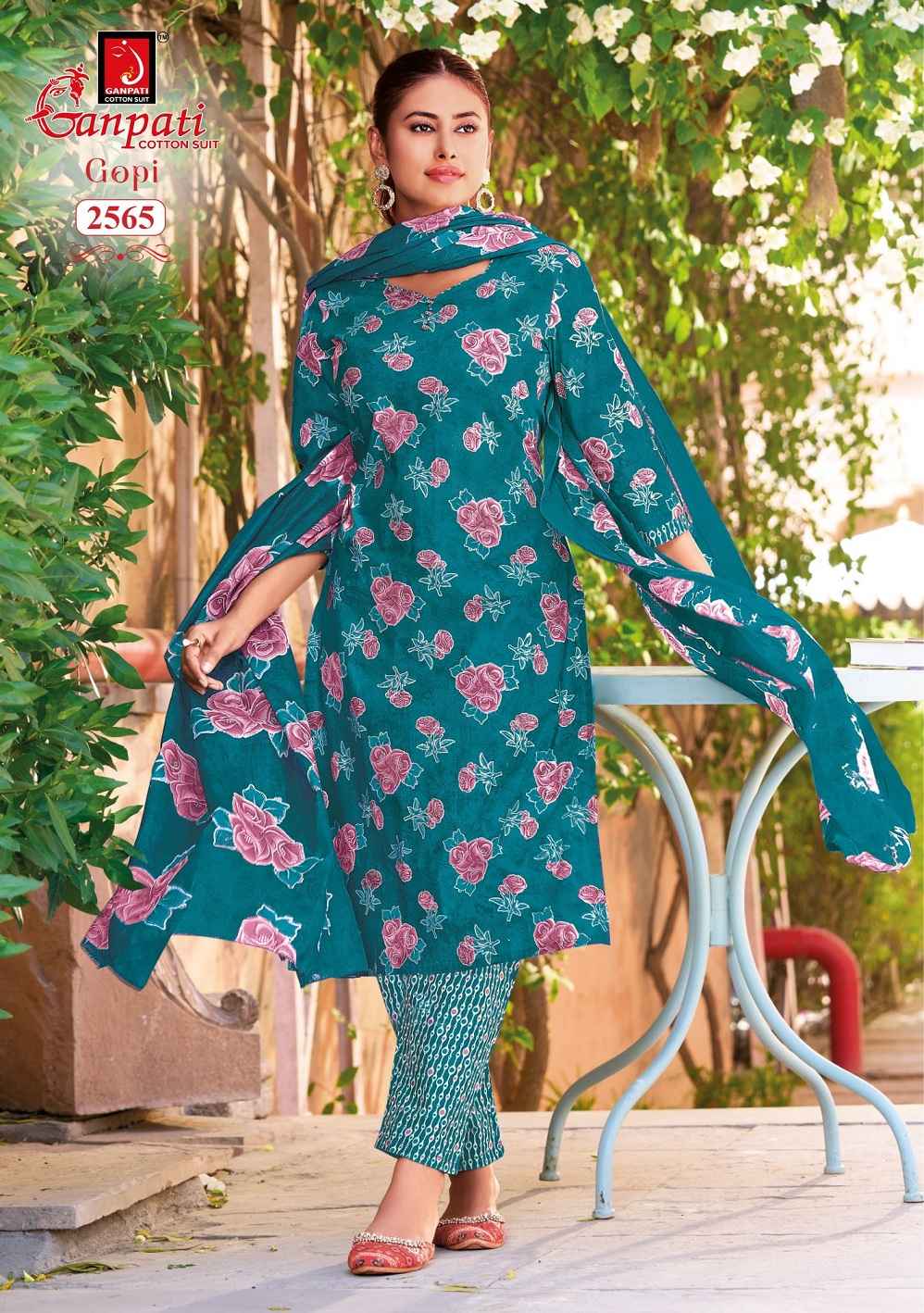 Ganpati Gopi Vol 16 Pure Cotton Dress Material With Price 12 Pcs Catalog