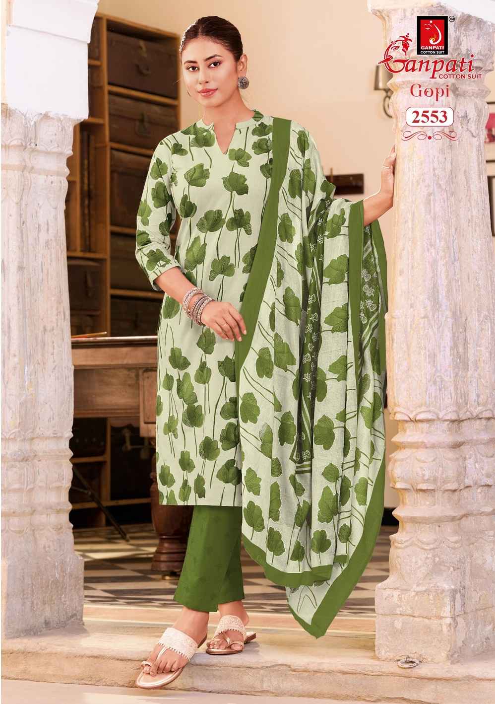 Ganpati Gopi Vol 16 Pure Cotton Dress Material With Price 12 Pcs Catalog