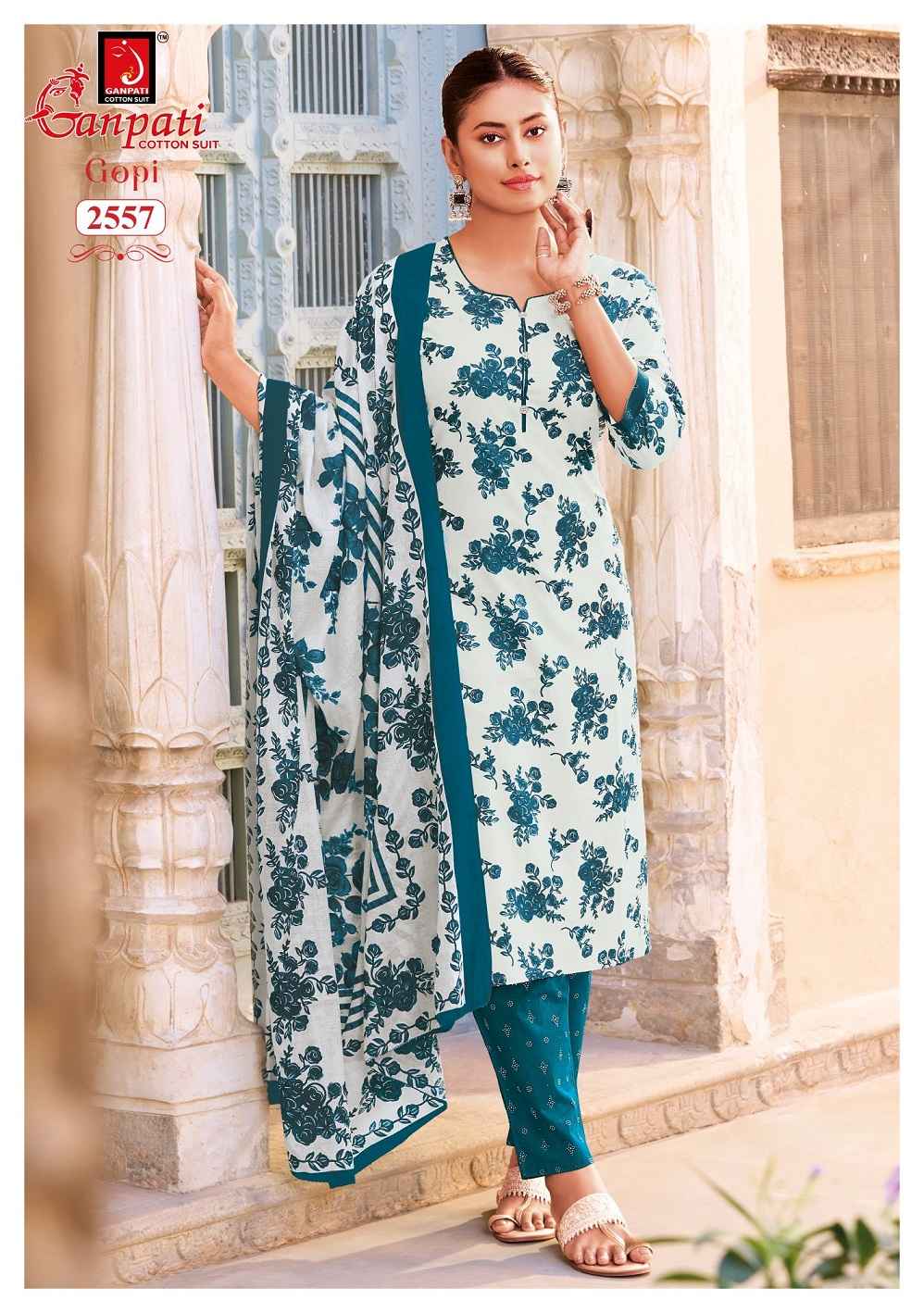 Ganpati Gopi Vol 16 Pure Cotton Dress Material With Price 12 Pcs Catalog