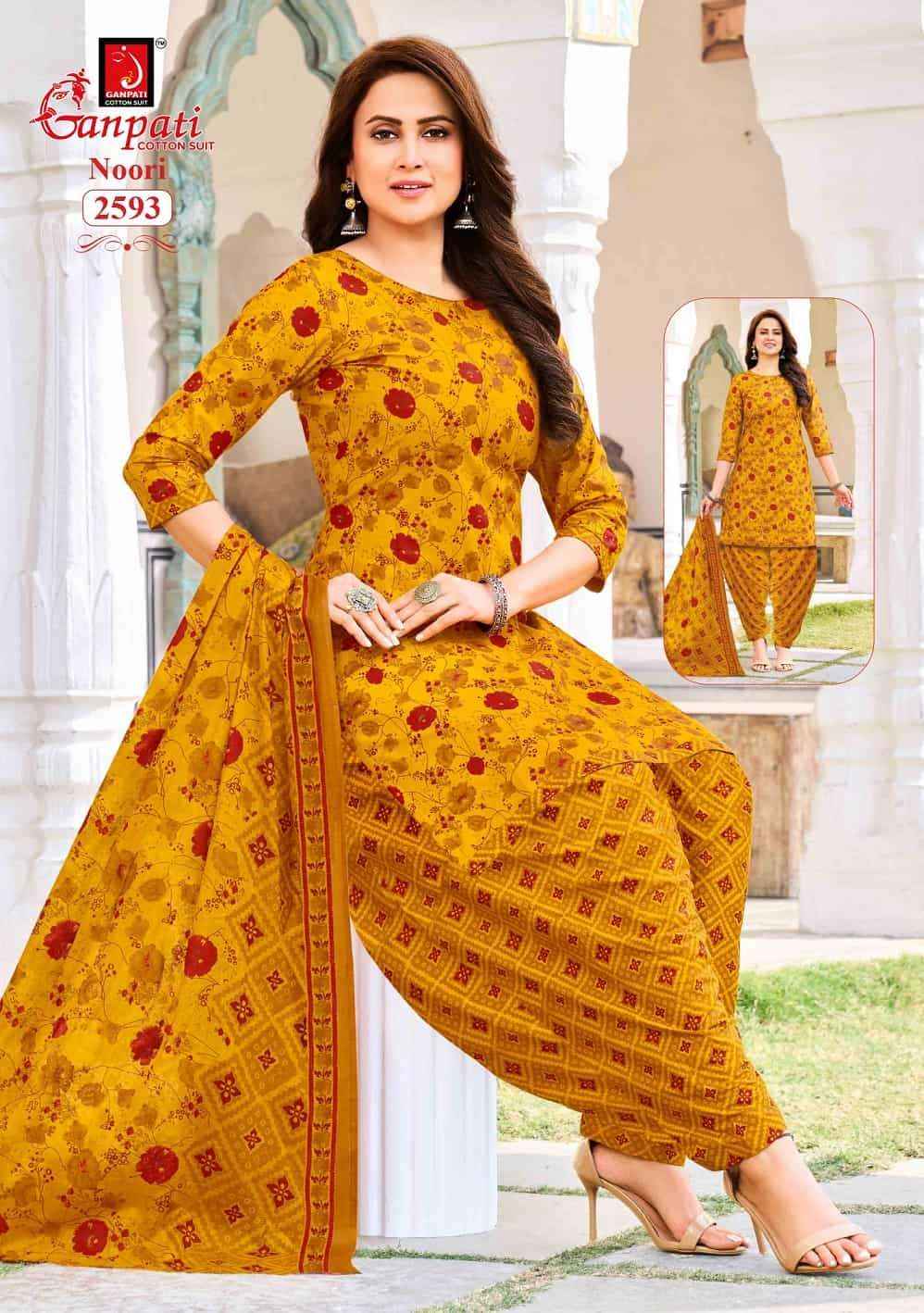 Ganpati Noori Patiyala Vol 14 Pure Cotton Dress Material 15 Pcs Catalog