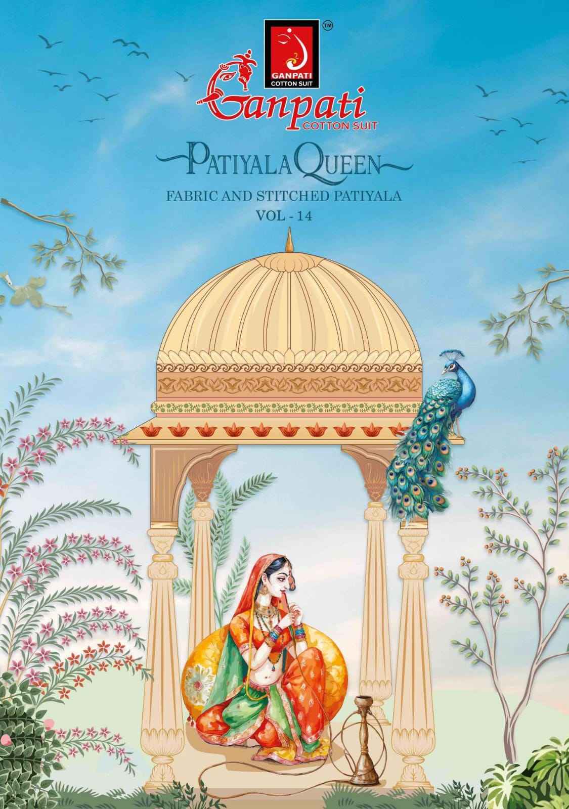 Ganpati Patiyala Queen Vol 14 Cotton Dress Material 15 pcs Catalog