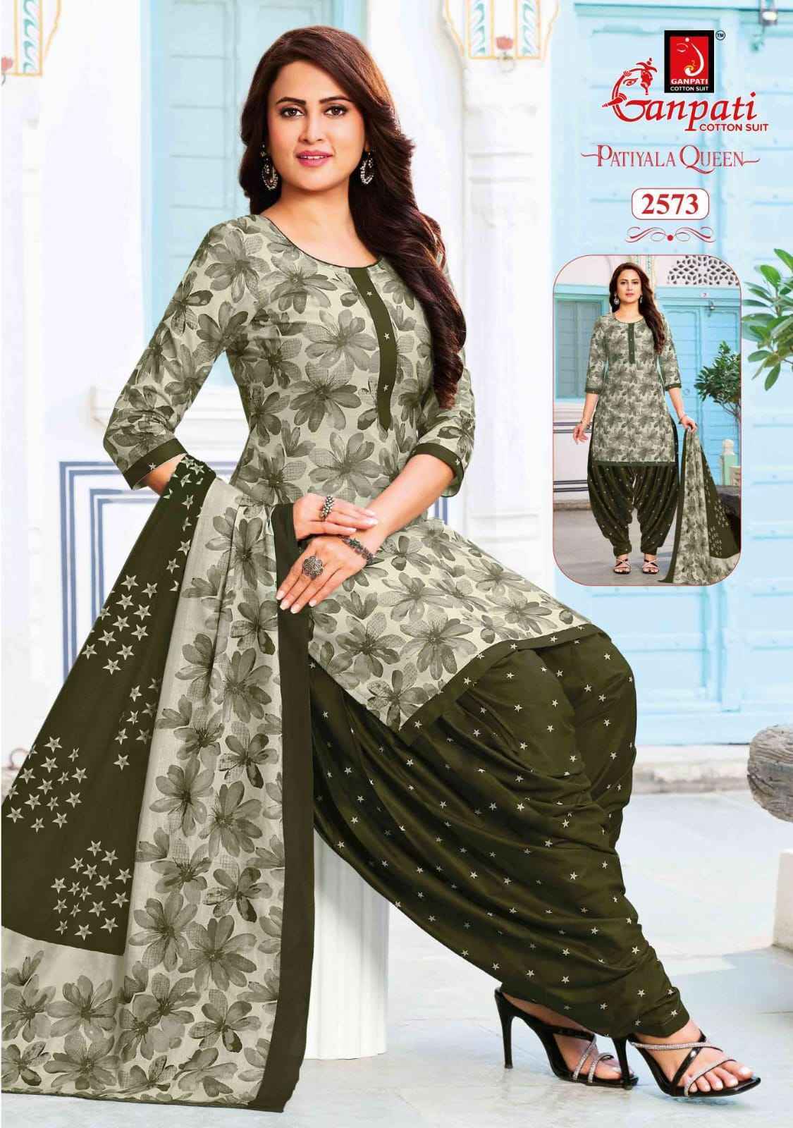 Ganpati Patiyala Queen Vol 14 Cotton Dress Material 15 pcs Catalog