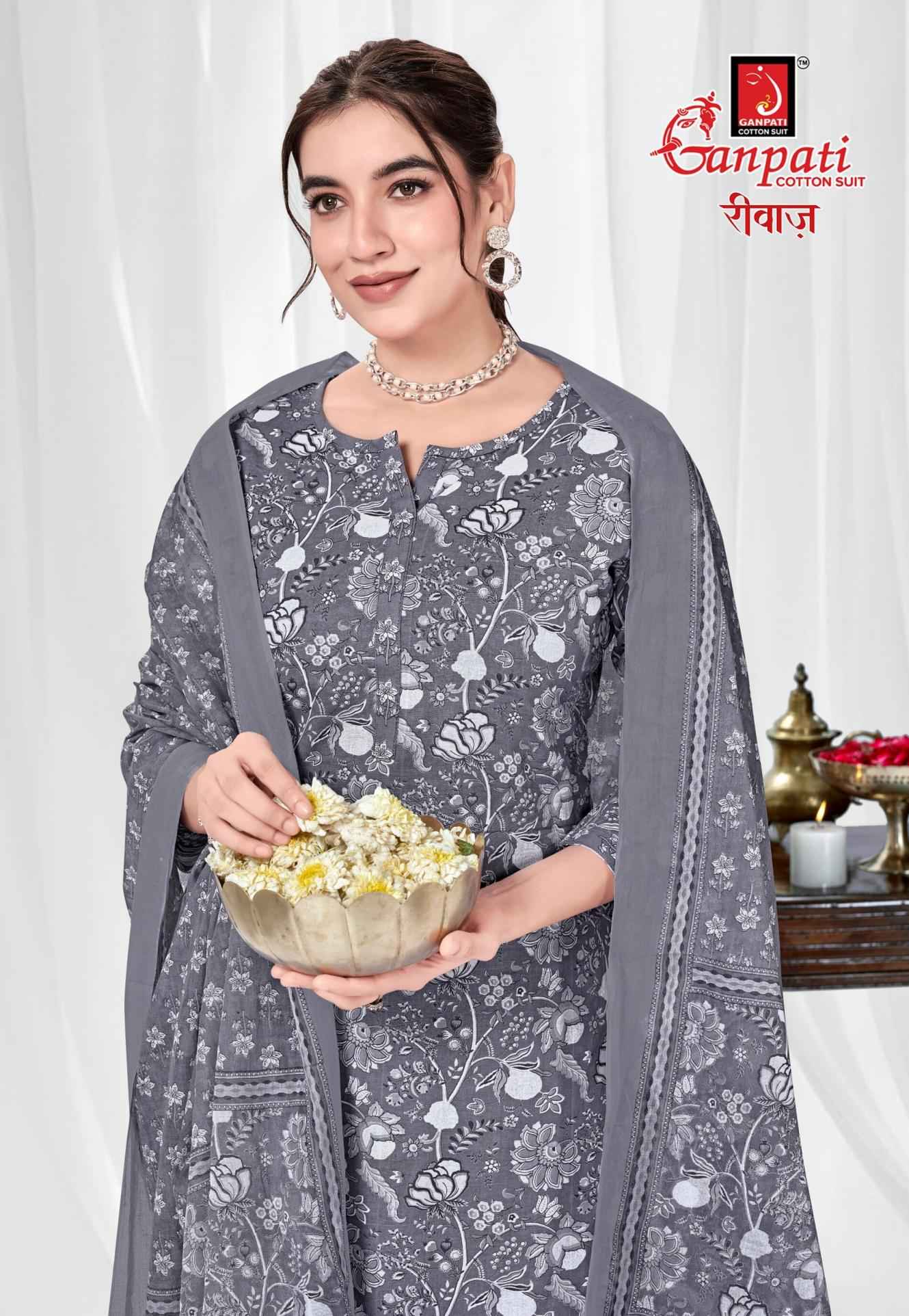 Ganpati riwaz Vol 2 Pure Cotton Jaipuri Prints Dress Material 12 Pcs Catalog