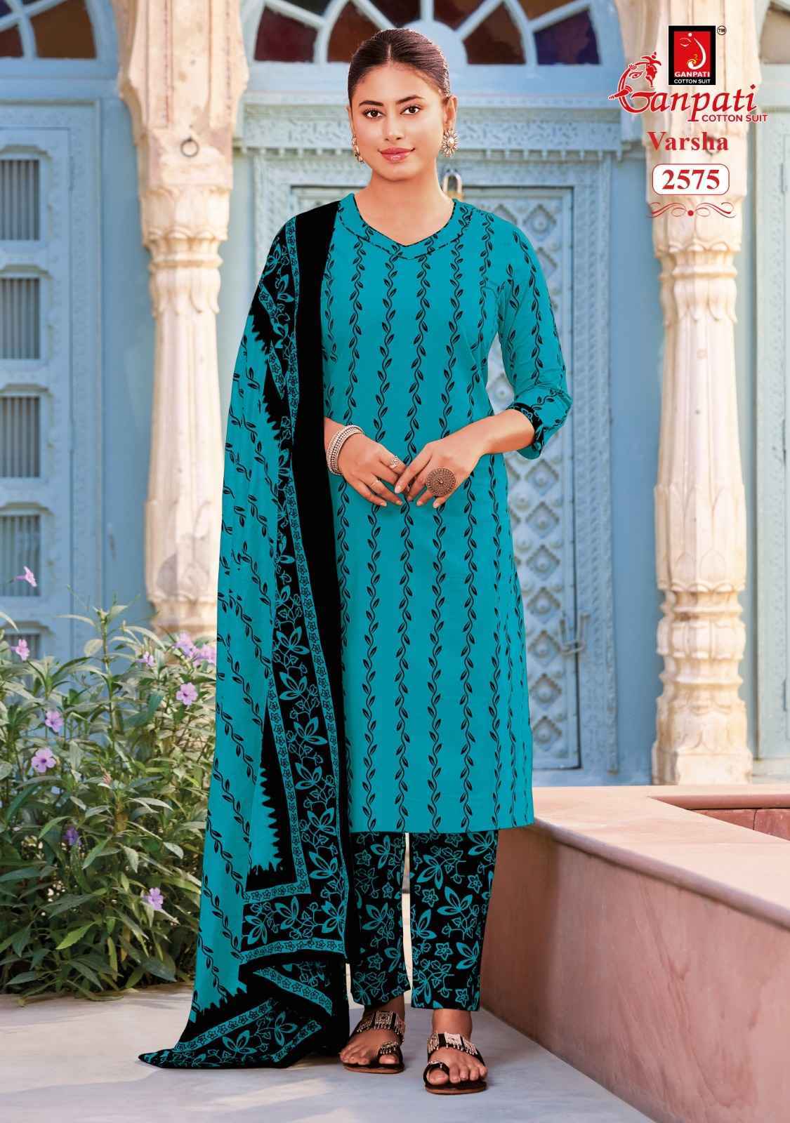 Ganpati Varsha Vol 16 Cotton Dress Material 12 pcs Catalog | SuratWholesale Market