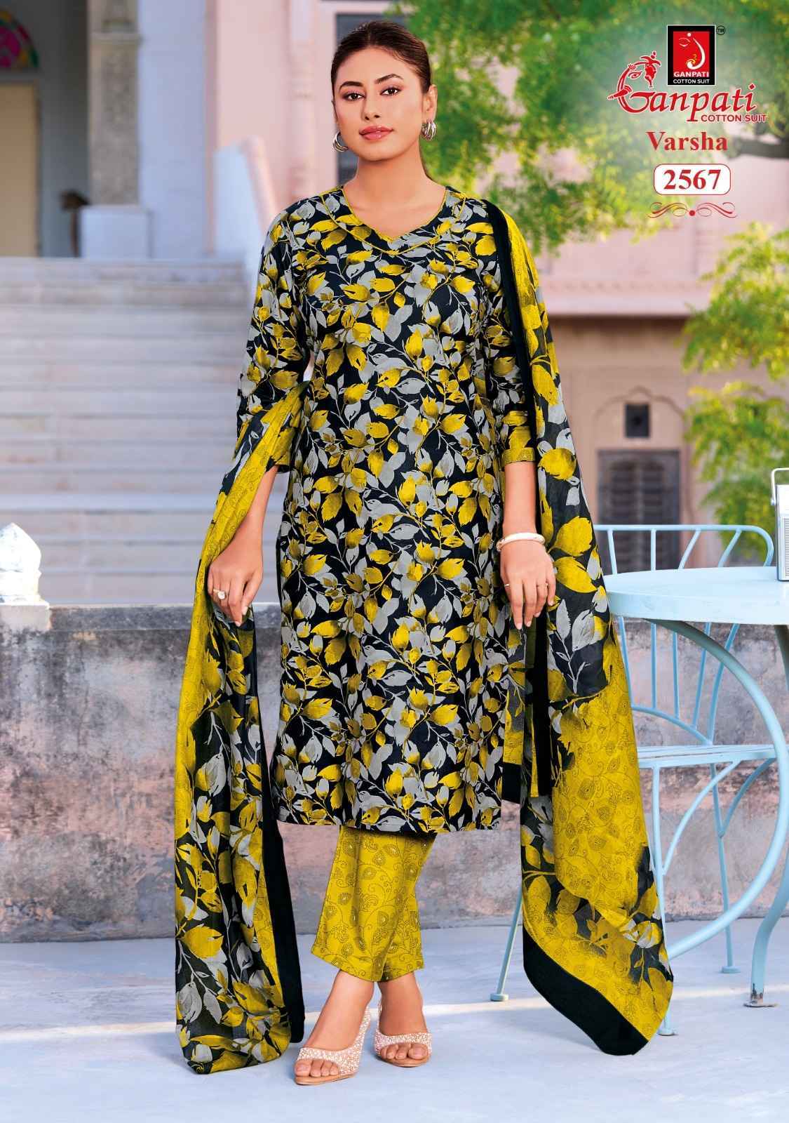 Ganpati Varsha Vol 16 Cotton Dress Material 12 pcs Catalog | SuratWholesale Market