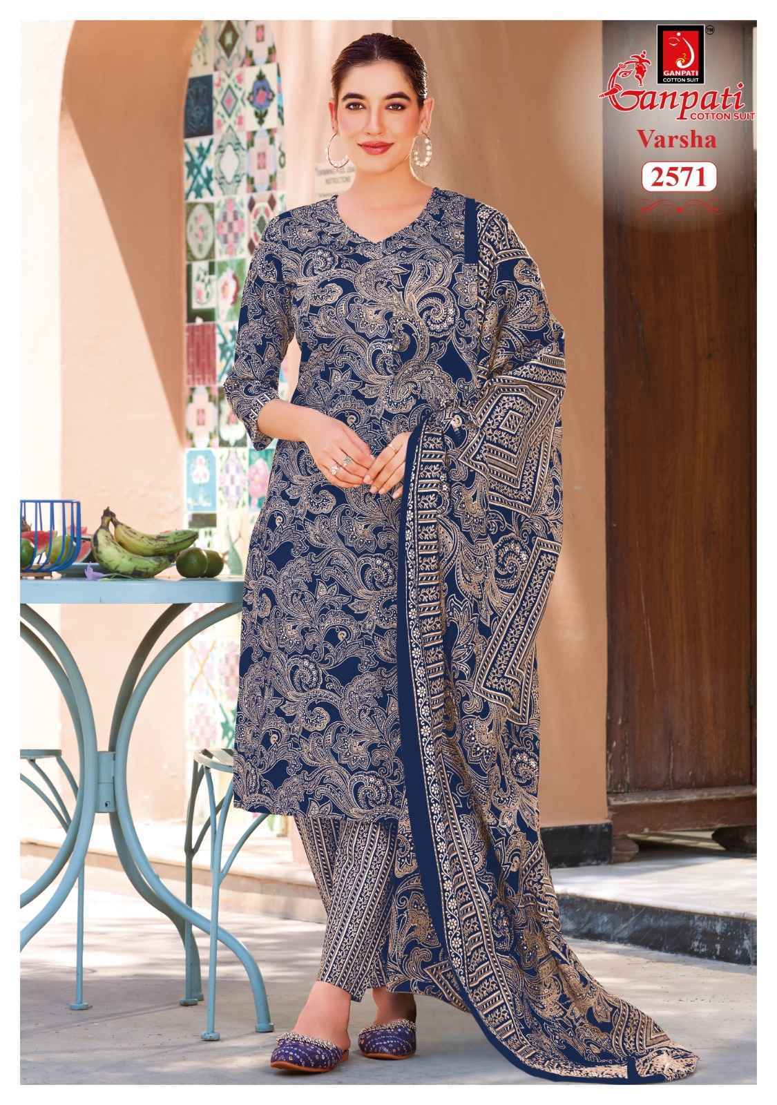 Ganpati Varsha Vol 16 Cotton Dress Material 12 pcs Catalog | SuratWholesale Market