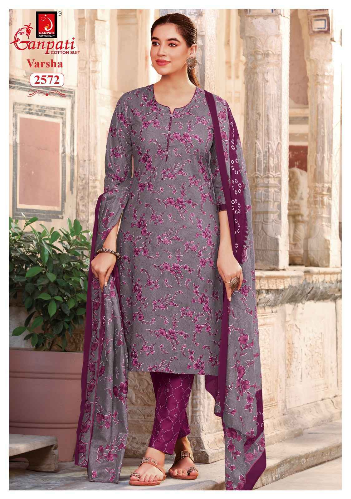 Ganpati Varsha Vol 16 Cotton Dress Material 12 pcs Catalog | SuratWholesale Market