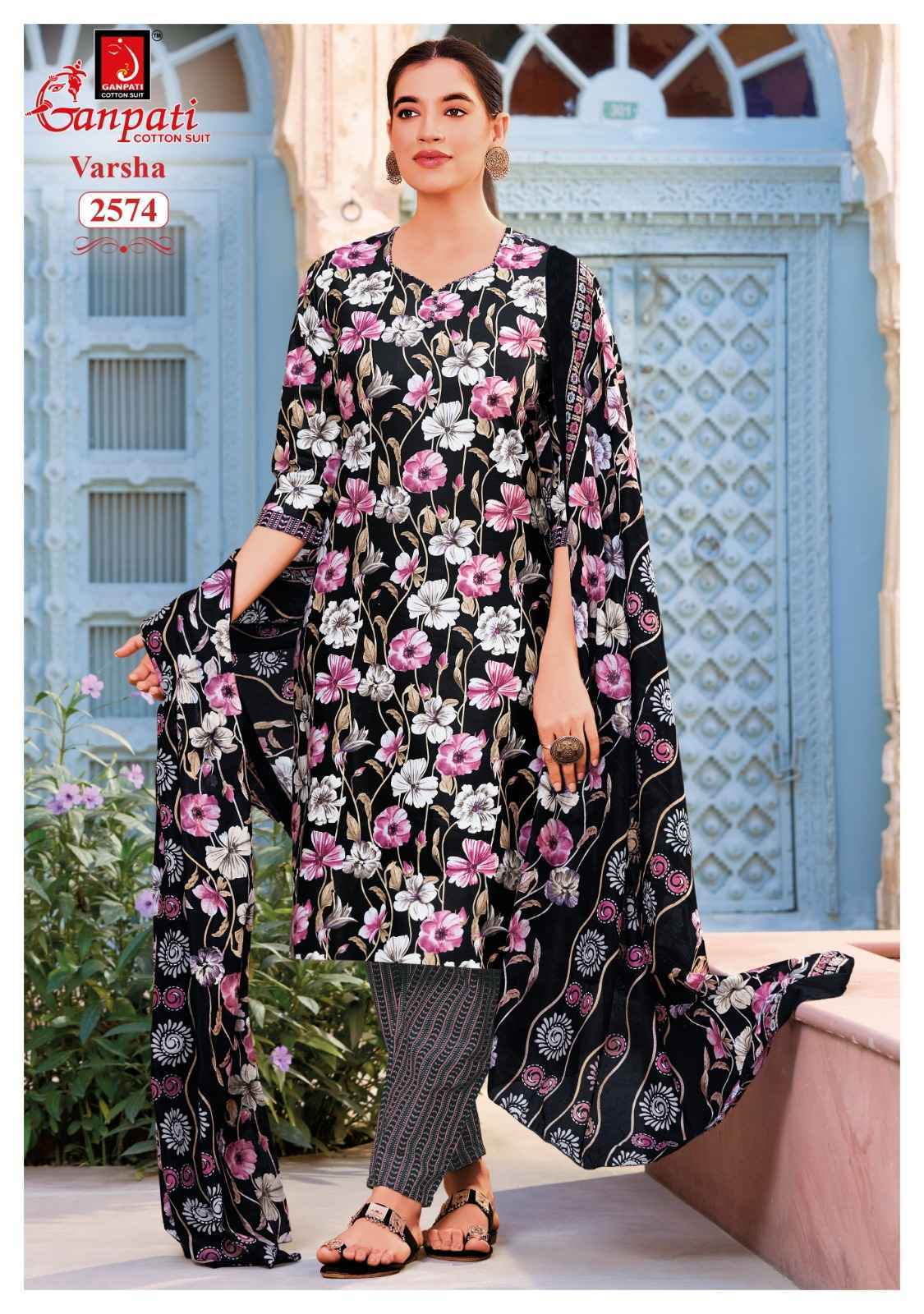 Ganpati Varsha Vol 16 Cotton Dress Material 12 pcs Catalog | SuratWholesale Market