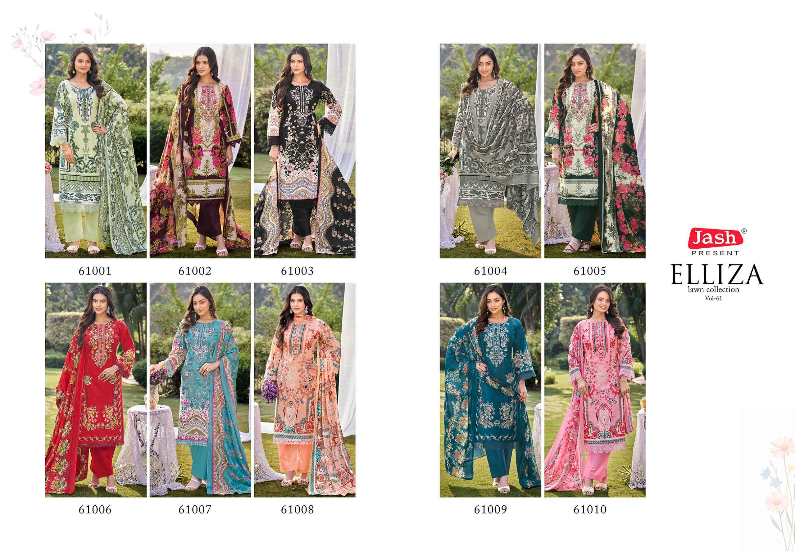 Jash Elliza Vol 61 Cotton Dress Material 10 pcs Catalog | Wholesale Textile Market Surat, Gujarat