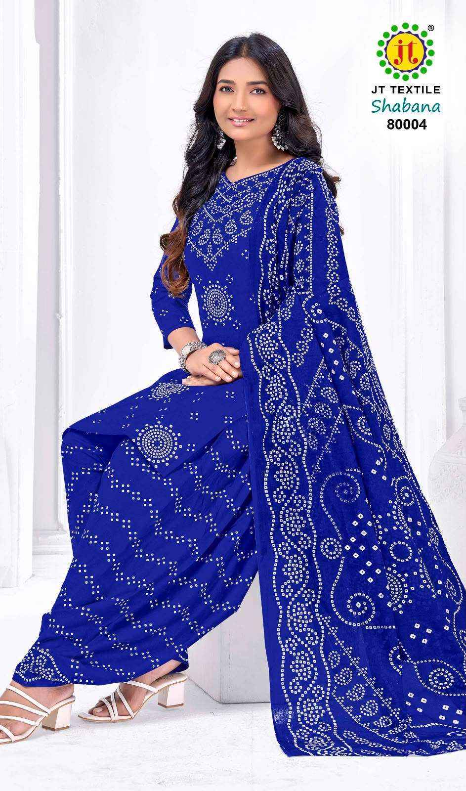 Jt Shabana Vol 80 Cotton Dress Material 10 pcs Catalog